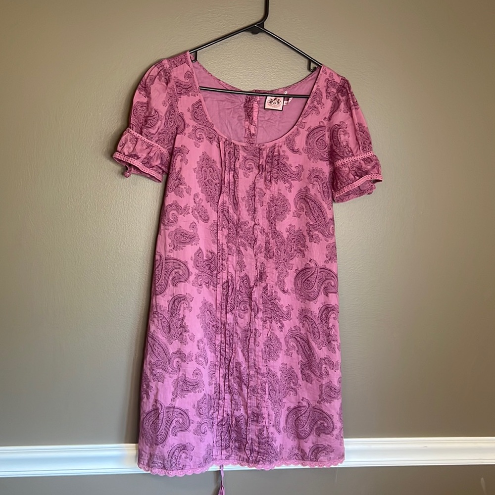 Vintage small purple paisley juicy couture dress.